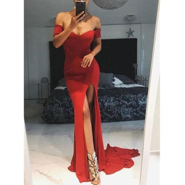 party dresses off the shoulder red evening dress mermaid long high side split prom lace appliques celebrity, White;black
party dresses off the shoulder red evening dress mermaid long high side split prom lace appliques celebrity, White;black