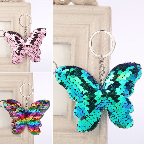 fashion beautiful butterfly car keychain for women men cute key ring holder glitter sequins key chain accessories, Slivery;golden
fashion beautiful butterfly car keychain for women men cute key ring holder glitter sequins key chain accessories, Slivery;golden