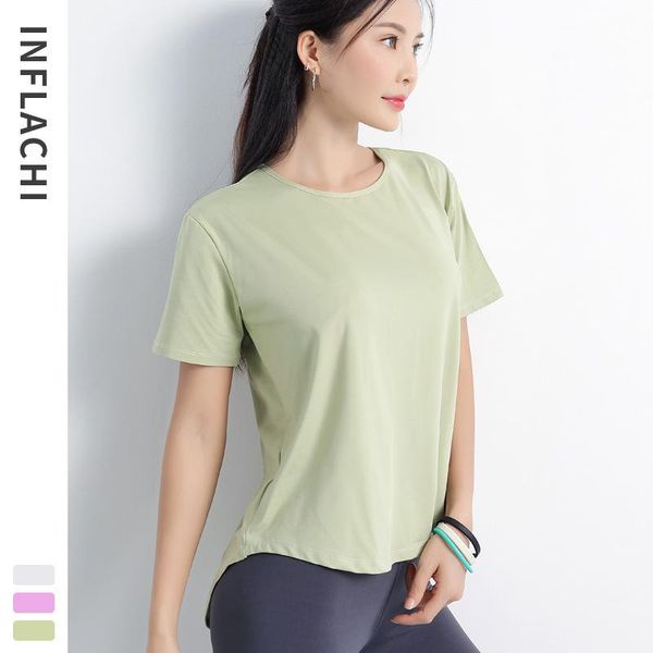 yoga outfit sports shirt women hollow back design summer tank short sleeve breathable quick dry soft fabric loose gym activewear
yoga outfit sports shirt women hollow back design summer tank short sleeve breathable quick dry soft fabric loose gym activewear