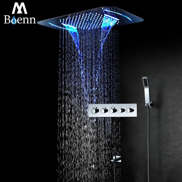 boenn shower system rainfall led showerheads bathroom faucet concealed mixer thermostatic valve embedded ceiling panel sets
boenn shower system rainfall led showerheads bathroom faucet concealed mixer thermostatic valve embedded ceiling panel sets