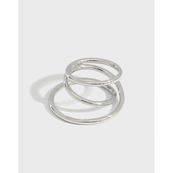 sterling silver open ring ins niche minimalist three-tier crossover rings for women circle polished statement cluster, Golden;silver
sterling silver open ring ins niche minimalist three-tier crossover rings for women circle polished statement cluster, Golden;silver