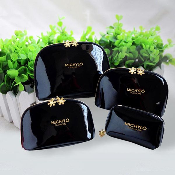 black semi-circle bag travel storage women's cosmetic bright surface waterproof hand dumpling makeup bags & cases
black semi-circle bag travel storage women's cosmetic bright surface waterproof hand dumpling makeup bags & cases