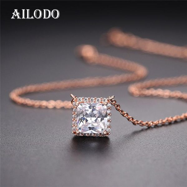 ailodo simple fashion square cubic zirconia pendant necklace for women party wedding statement collier gift 20dec46 necklaces, Silver
ailodo simple fashion square cubic zirconia pendant necklace for women party wedding statement collier gift 20dec46 necklaces, Silver
