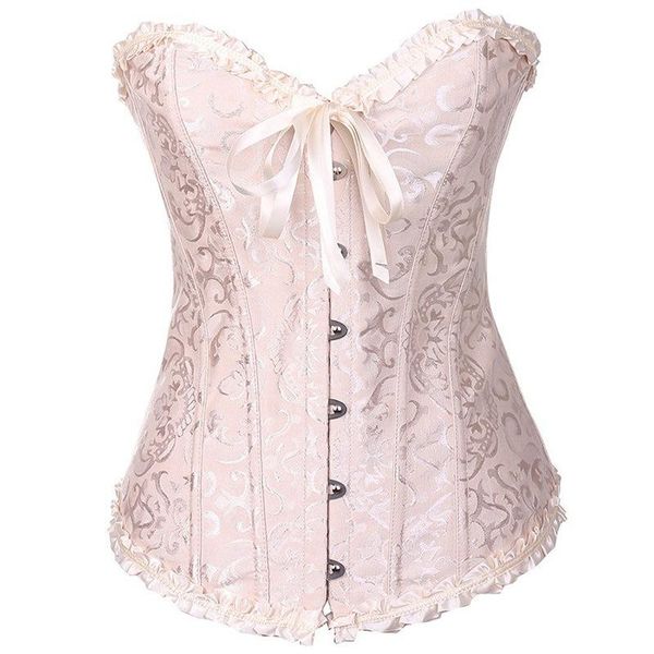 women corset boned overbust bustier cincher outfit garment waist belt underwear bustiers corselet for ladies women's shapers, Black;white
women corset boned overbust bustier cincher outfit garment waist belt underwear bustiers corselet for ladies women's shapers, Black;white