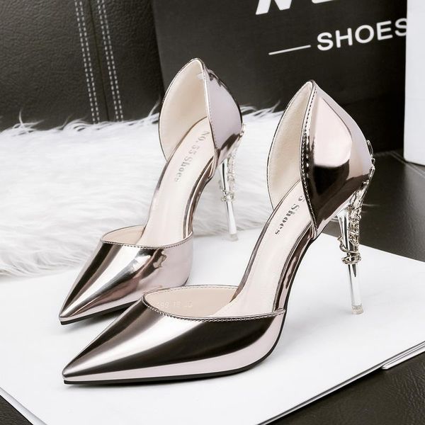 high heels ladies shoes pointed toe pumps women fashion metal decoration stiletto shallow wedding bridal dress, Black
high heels ladies shoes pointed toe pumps women fashion metal decoration stiletto shallow wedding bridal dress, Black