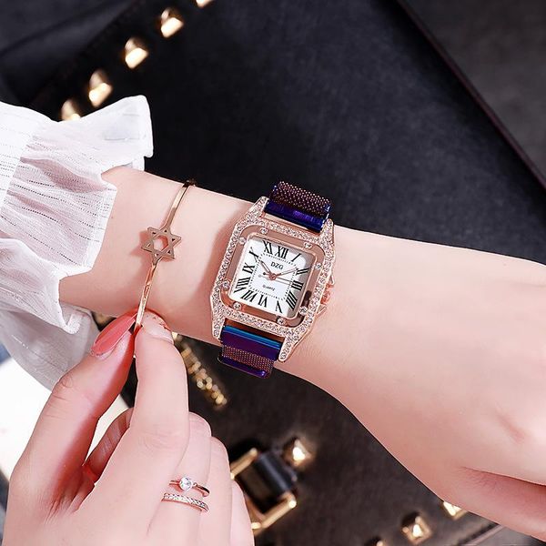 wristwatches genuine rhinestone square stainless steel iron buckle fashion watch classic temperament charming quartz ladies exquisite, Slivery;brown
wristwatches genuine rhinestone square stainless steel iron buckle fashion watch classic temperament charming quartz ladies exquisite, Slivery;brown