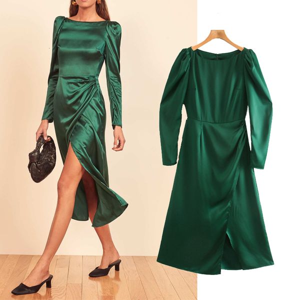 casual dresses fashion silk texture solid color elegant and slim long sleeve ladies loose vestidos spring midi f31r, Black;gray
casual dresses fashion silk texture solid color elegant and slim long sleeve ladies loose vestidos spring midi f31r, Black;gray