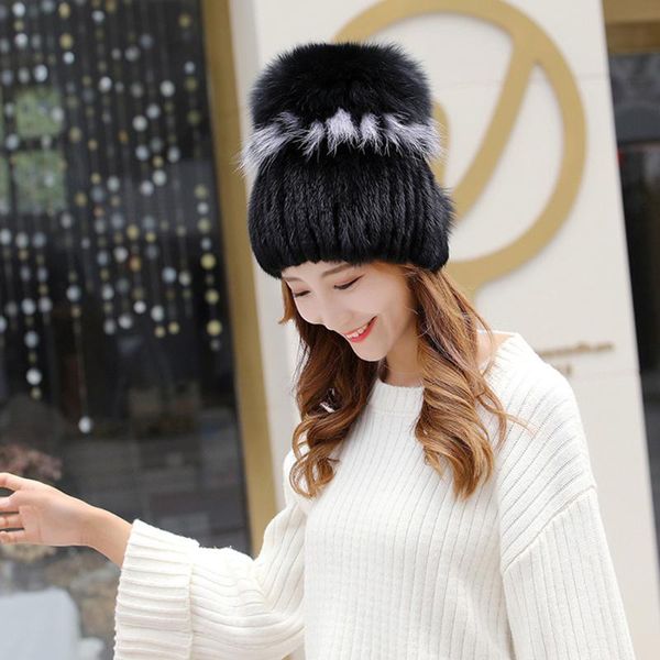 fashion women knitted mink hair cap winter headwear thick warm earmuffs hat minks hairs caps cycling & masks, Black
fashion women knitted mink hair cap winter headwear thick warm earmuffs hat minks hairs caps cycling & masks, Black