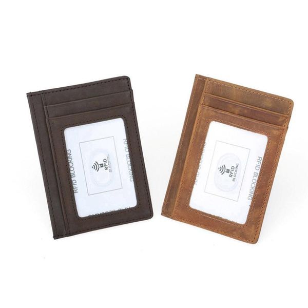 card holders 1 piece genuine leather wallets men women card&id holder male organizer business, Brown;gray
card holders 1 piece genuine leather wallets men women card&id holder male organizer business, Brown;gray