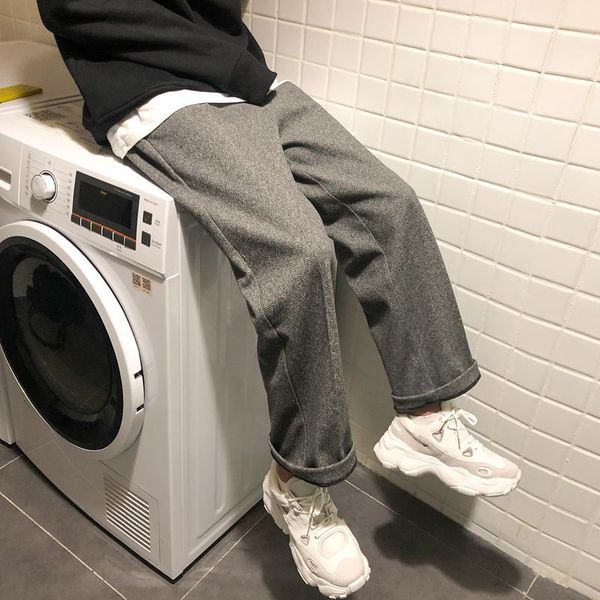 men's pants 2021 winter fashion woolen leisure cotton casual trousers active elastic hip hop grey/camel sweatpants m-2xl, Black
men's pants 2021 winter fashion woolen leisure cotton casual trousers active elastic hip hop grey/camel sweatpants m-2xl, Black