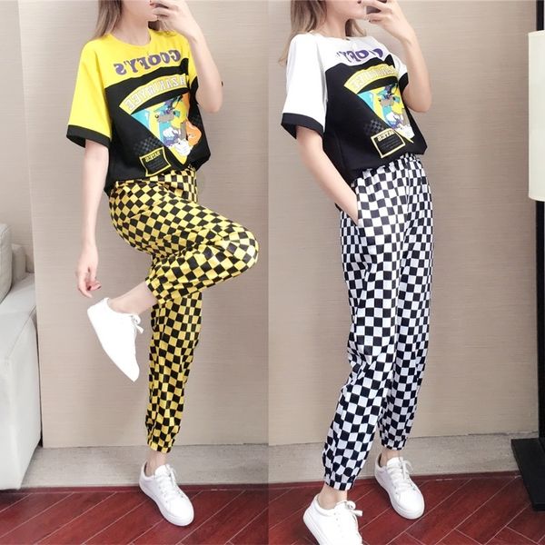 tracksuits fashion sport suit drag dance sports women's summer 2021 korean version loose hip hop hong kong style brand two piece set, Gray
tracksuits fashion sport suit drag dance sports women's summer 2021 korean version loose hip hop hong kong style brand two piece set, Gray