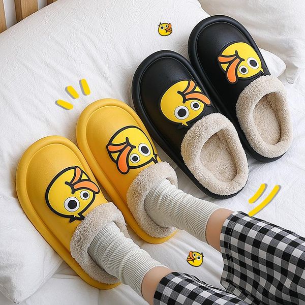 slippers women fashion design winter cartoon duck waterproof plush men platform warm outdoor indoor cute shoes, Black
slippers women fashion design winter cartoon duck waterproof plush men platform warm outdoor indoor cute shoes, Black