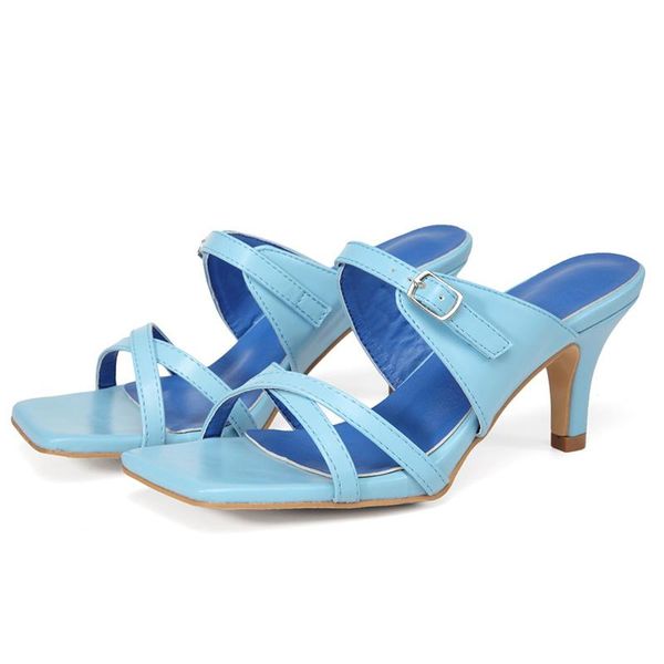 fashion all-match women office high-heel sandals, one-step convenience sandals and slippers plus size blue, Black
fashion all-match women office high-heel sandals, one-step convenience sandals and slippers plus size blue, Black