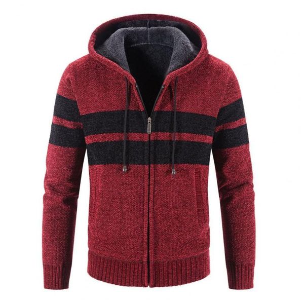 men's sweaters zipper closure long sleeve sweater coat winter jacket striped patchwork jackets hooded knitwear, White;black
men's sweaters zipper closure long sleeve sweater coat winter jacket striped patchwork jackets hooded knitwear, White;black