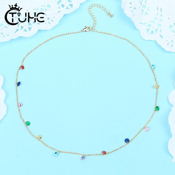 korean style gold silver plated women necklace 7 colorful rainbows cz neck girlfriend female birthday gift pendant necklaces
korean style gold silver plated women necklace 7 colorful rainbows cz neck girlfriend female birthday gift pendant necklaces