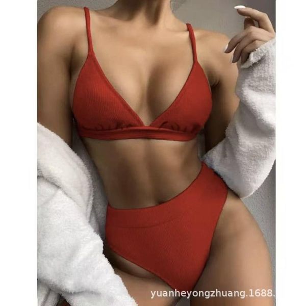 women's swimwear 2021 summer fashion bikini solid color triangle mid-waist beach two-piece adjustable swimsuit, White;black
women's swimwear 2021 summer fashion bikini solid color triangle mid-waist beach two-piece adjustable swimsuit, White;black
