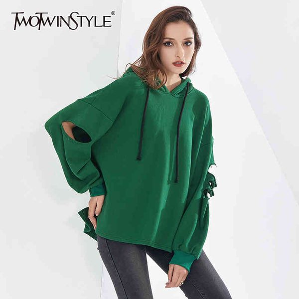oversized hollow out sweatshirt for women hooded collar long sleeve casual solid sweatshirts female autumn fashion 210524, Black
oversized hollow out sweatshirt for women hooded collar long sleeve casual solid sweatshirts female autumn fashion 210524, Black