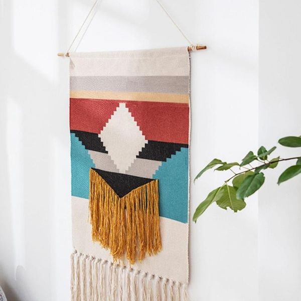 tapestries bohemian wall hanging tapestry boho chic woven macrame for living room geometric home decor 90cmx50cm
tapestries bohemian wall hanging tapestry boho chic woven macrame for living room geometric home decor 90cmx50cm