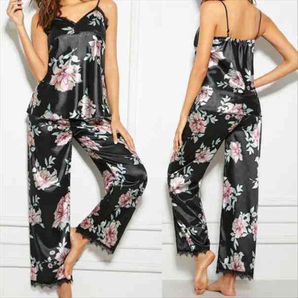 fashion women ladies summer pyjamas sets v-neck lace floral sleeveless nightwear, Black;red
fashion women ladies summer pyjamas sets v-neck lace floral sleeveless nightwear, Black;red