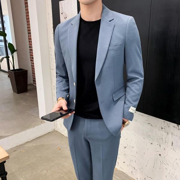 men suits 2 piece set blazer pants coat designs business casual groom tuxedo wedding party dress jacket trousers men's & blazers, White;black
men suits 2 piece set blazer pants coat designs business casual groom tuxedo wedding party dress jacket trousers men's & blazers, White;black