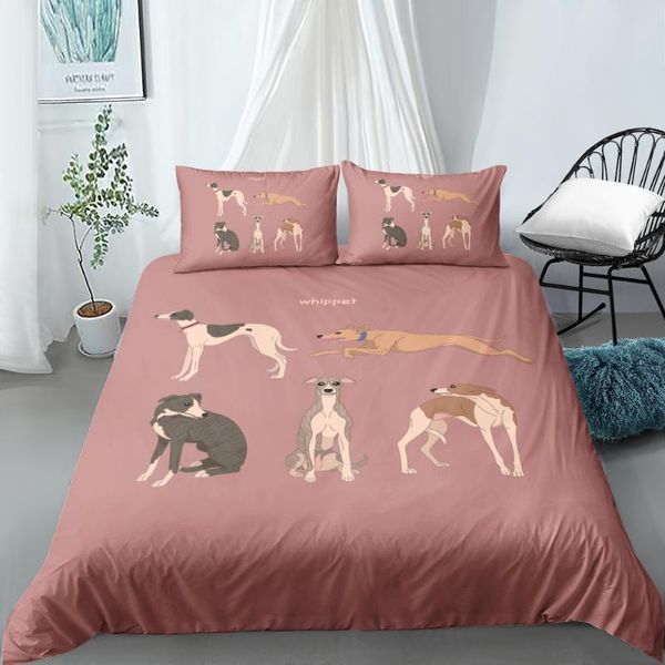 bedding sets whippet duvet cover 3d red bed linen and pillow cases king super twin double size 160*200cm animal bedclothes
bedding sets whippet duvet cover 3d red bed linen and pillow cases king super twin double size 160*200cm animal bedclothes