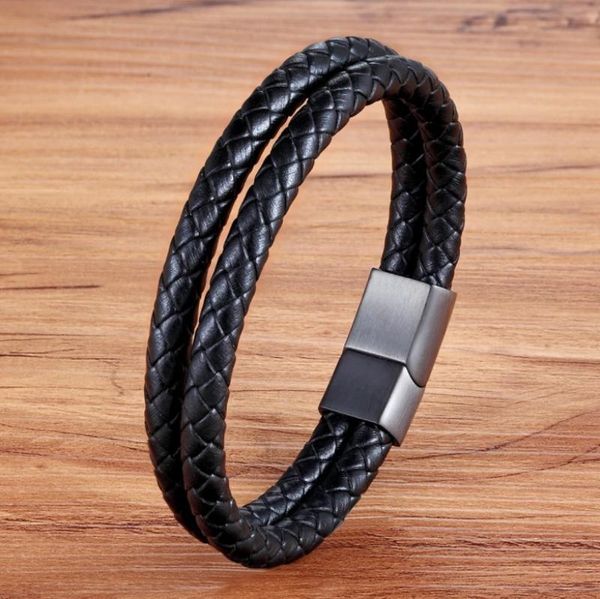 bangle men's classic fashion business casual black double-layer leather magnetic convenience buckle prom party bracelet
bangle men's classic fashion business casual black double-layer leather magnetic convenience buckle prom party bracelet