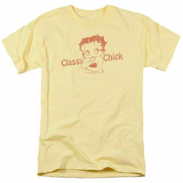 betty boop classy chick t shirt mens licensed cartoon merchandise banana, White;black
betty boop classy chick t shirt mens licensed cartoon merchandise banana, White;black