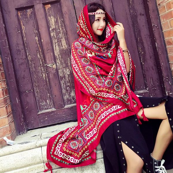 scarves national wind scarf female lijiang in tibet tourism po dubai desert dual-use of turkey's largest shawl, Blue;gray
scarves national wind scarf female lijiang in tibet tourism po dubai desert dual-use of turkey's largest shawl, Blue;gray