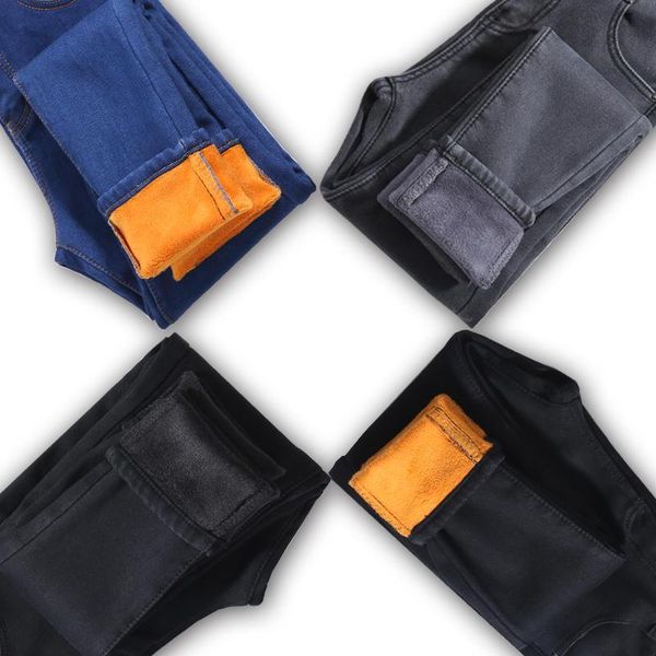 winter high waist jeans women plus velvet warm thicker denim pencil pants trousers casual boyfriend for q1704 women's, Blue
winter high waist jeans women plus velvet warm thicker denim pencil pants trousers casual boyfriend for q1704 women's, Blue
