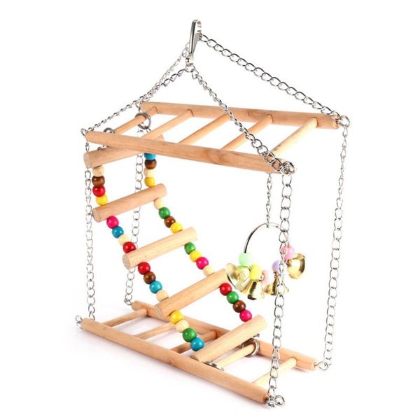 other bird supplies parrots toys swing exercise climbing hanging ladder bridge wooden rainbow pet parrot macaw hammock toy with bells
other bird supplies parrots toys swing exercise climbing hanging ladder bridge wooden rainbow pet parrot macaw hammock toy with bells