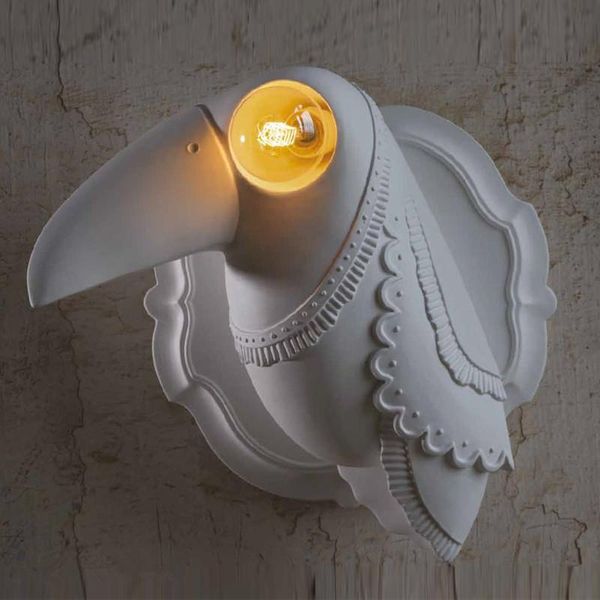 wall lamp white ceramic toucan light modern decor animal living room bedroom bed side
wall lamp white ceramic toucan light modern decor animal living room bedroom bed side