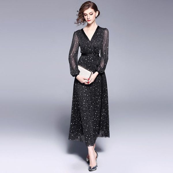 casual dresses spring summer women's star design slim lace dress elegant v-neck long, Black;gray
casual dresses spring summer women's star design slim lace dress elegant v-neck long, Black;gray