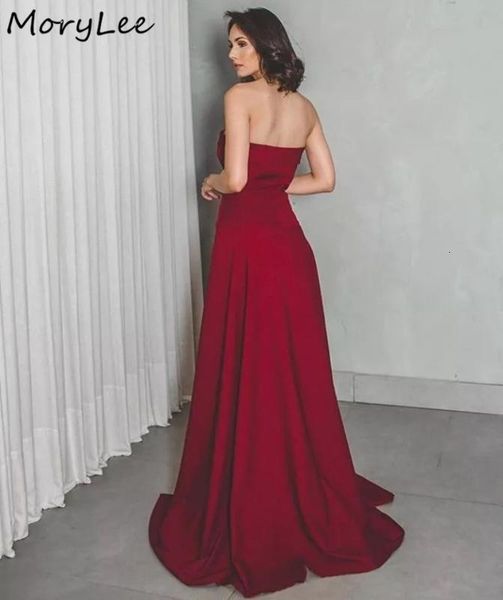 burgundy strapless sleeveless mermaid sweep train satin pleated evening es vestidos fiesta de noche, White;black
burgundy strapless sleeveless mermaid sweep train satin pleated evening es vestidos fiesta de noche, White;black