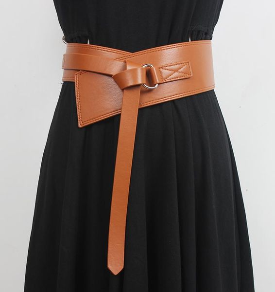 wide belt ladies brown decorative leather coat girdle with dress sweater waist stitching knotted belts, Black;brown
wide belt ladies brown decorative leather coat girdle with dress sweater waist stitching knotted belts, Black;brown