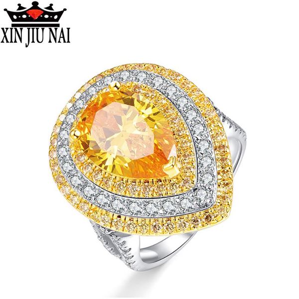 cluster rings water drop yellow zircon crystal from for women exaggerate female citrine 12*9mm 925 silver fine jewelry gift, Golden;silver
cluster rings water drop yellow zircon crystal from for women exaggerate female citrine 12*9mm 925 silver fine jewelry gift, Golden;silver