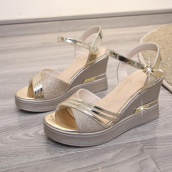 dress shoes women sandals summer fashion outdoor wedge open toe 2021 platform high heels zapatos de mujer, Black
dress shoes women sandals summer fashion outdoor wedge open toe 2021 platform high heels zapatos de mujer, Black