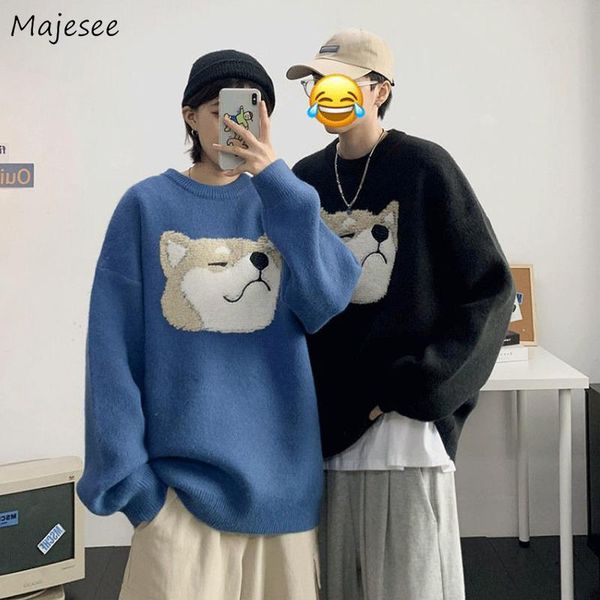 men's sweaters men pullover cartoon o-neck loose knitting couples youthful trend all-match korean fashion outwear pullovers male, White;black
men's sweaters men pullover cartoon o-neck loose knitting couples youthful trend all-match korean fashion outwear pullovers male, White;black