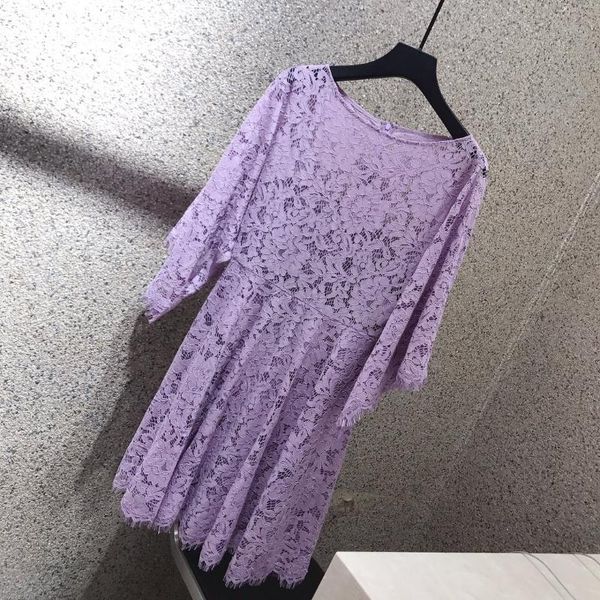 casual dresses 2021 women fashion three-quarter sleeve round neck water soluble lace dress 0618, Black;gray
casual dresses 2021 women fashion three-quarter sleeve round neck water soluble lace dress 0618, Black;gray