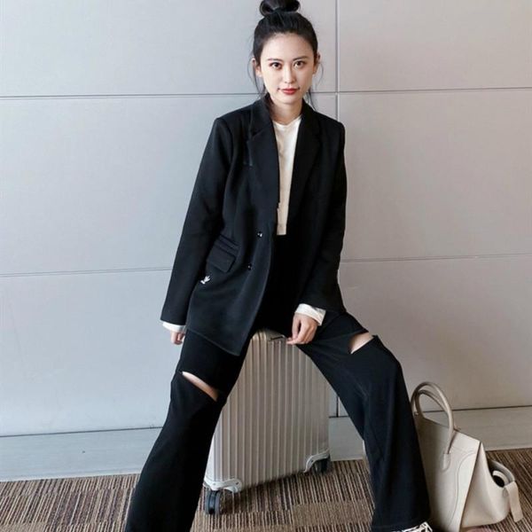 women's pants & capris 2021 knee zipper hole loose elastic waist ladies black long trousers casual femme, Black;white
women's pants & capris 2021 knee zipper hole loose elastic waist ladies black long trousers casual femme, Black;white