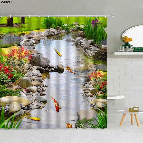 shower curtains modern creek fish stone curtain lawn plant flower river landscape fabric bathroom supplies hanging home decor
shower curtains modern creek fish stone curtain lawn plant flower river landscape fabric bathroom supplies hanging home decor