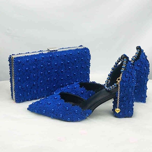 dress shoes royal blue beads flower strap wedding shoes bride pointed toe square thick high heel party dress and bag set lqll, Black
dress shoes royal blue beads flower strap wedding shoes bride pointed toe square thick high heel party dress and bag set lqll, Black
