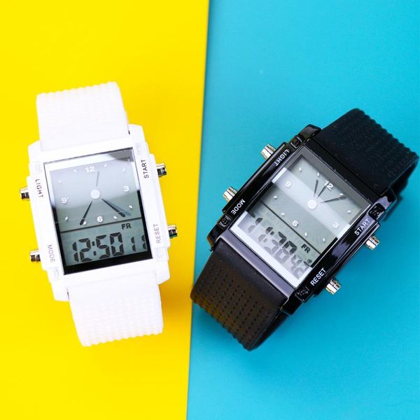 wristwatches multifunctional led sport men watches women military dual display alarm digital watch wen pair clock erkek reloj relogio, Slivery;brown
wristwatches multifunctional led sport men watches women military dual display alarm digital watch wen pair clock erkek reloj relogio, Slivery;brown