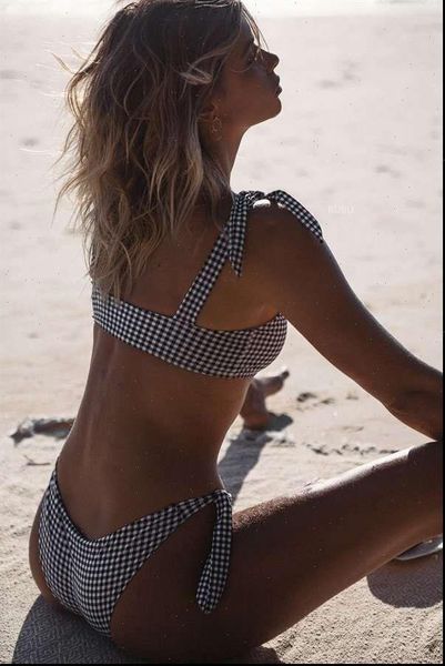 arrivals summer girls black white womens tracksuits amp plaid with ties swimsuits two piece sets, Gray
arrivals summer girls black white womens tracksuits amp plaid with ties swimsuits two piece sets, Gray