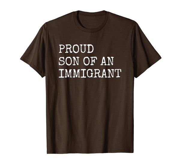 mens proud son of an immigrant - pro immigration message t-shirt, White;black
mens proud son of an immigrant - pro immigration message t-shirt, White;black