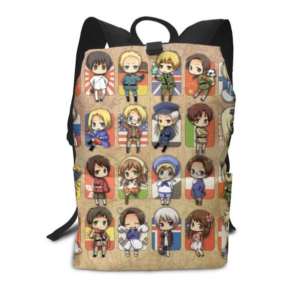 backpack hetalia group backpacks men - women school bag pattern trending multi pocket student bags
backpack hetalia group backpacks men - women school bag pattern trending multi pocket student bags