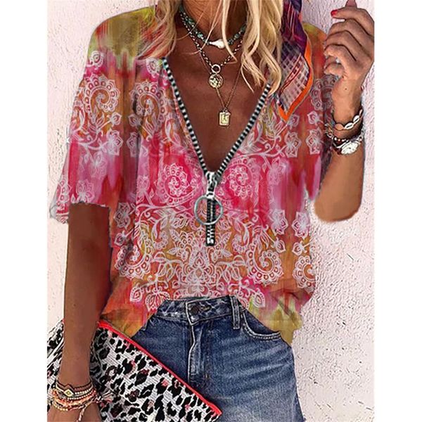 women's t-shirt t-shirts casual loose 2021 summer zipper v neck short sleeve office ladies vintage retro mujer camisetas sj8088m, White
women's t-shirt t-shirts casual loose 2021 summer zipper v neck short sleeve office ladies vintage retro mujer camisetas sj8088m, White