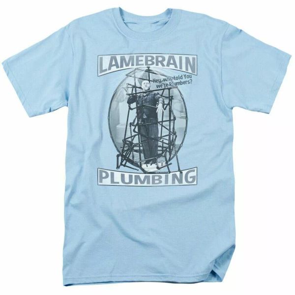 the three stooges lamebrain plumbing t shirt mens licensed curly light blue, White;black
the three stooges lamebrain plumbing t shirt mens licensed curly light blue, White;black