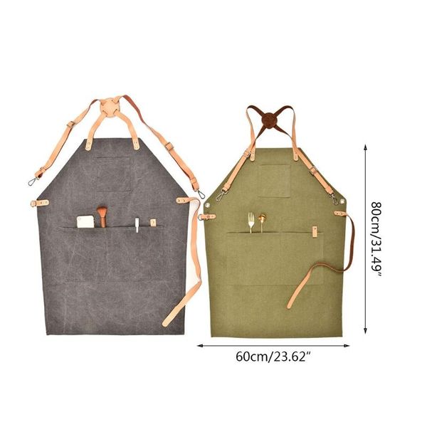 aprons 39xb chef apron-cross back apron for men women with adjustable straps and large pockets canvas (gray/armygreen)
aprons 39xb chef apron-cross back apron for men women with adjustable straps and large pockets canvas (gray/armygreen)