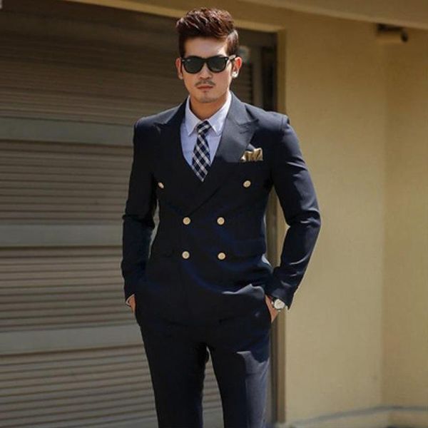 navy blue double-breasted costume homme 2021 mens formal suits for wedding groom 2 pieces tuxedo men men's & blazers, White;black
navy blue double-breasted costume homme 2021 mens formal suits for wedding groom 2 pieces tuxedo men men's & blazers, White;black