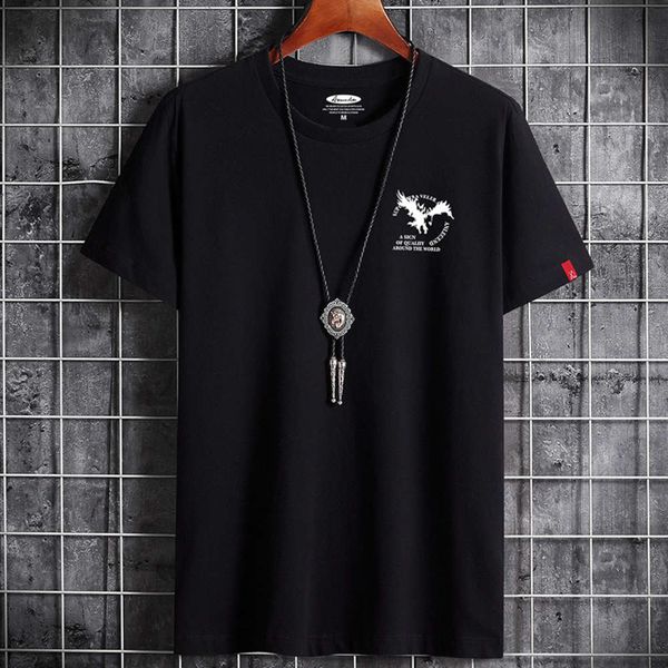 summer fashion brand short sleeve t-shirt men's pure cotton large casual jp eagle, White;black
summer fashion brand short sleeve t-shirt men's pure cotton large casual jp eagle, White;black